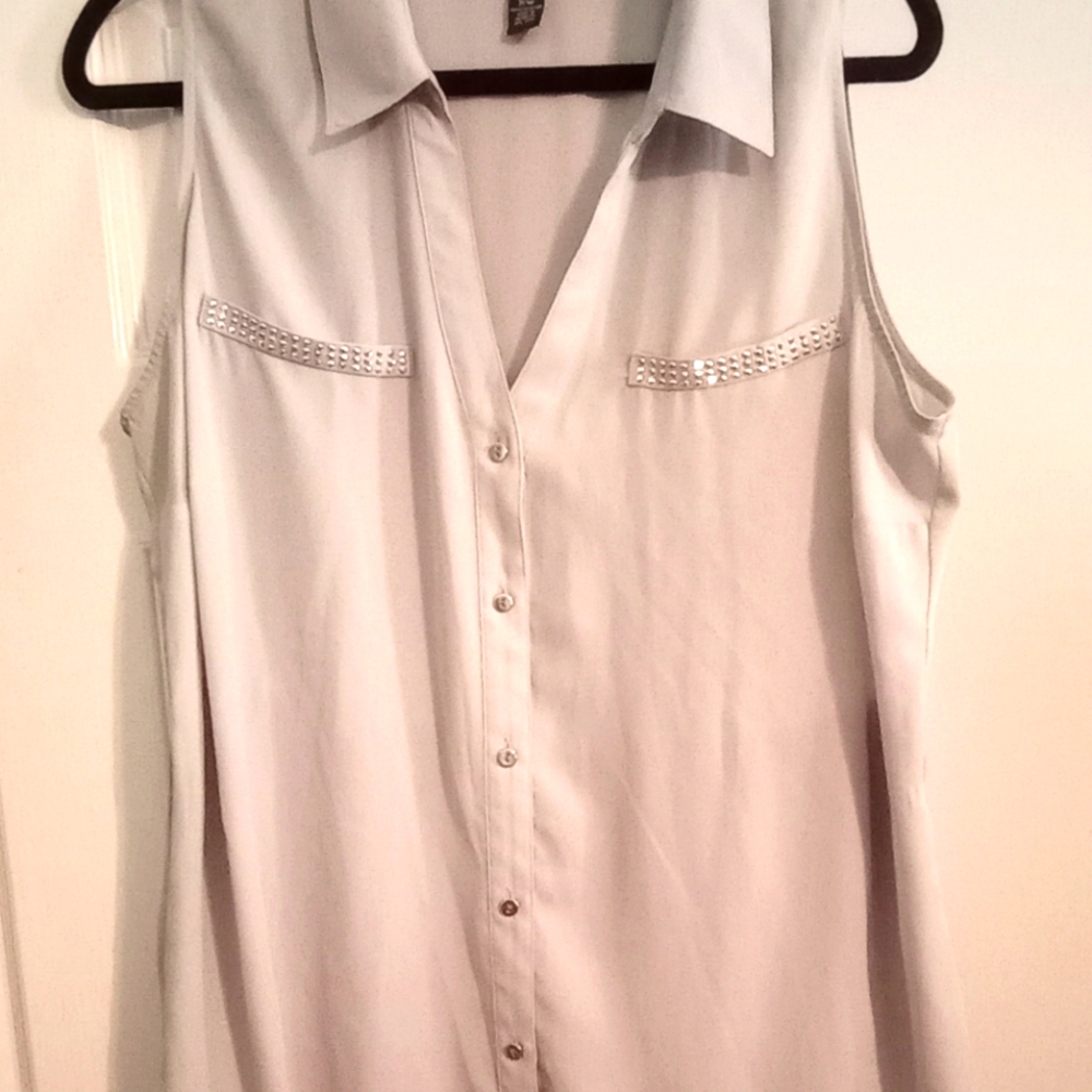 Alfani sleeveless gray 16W